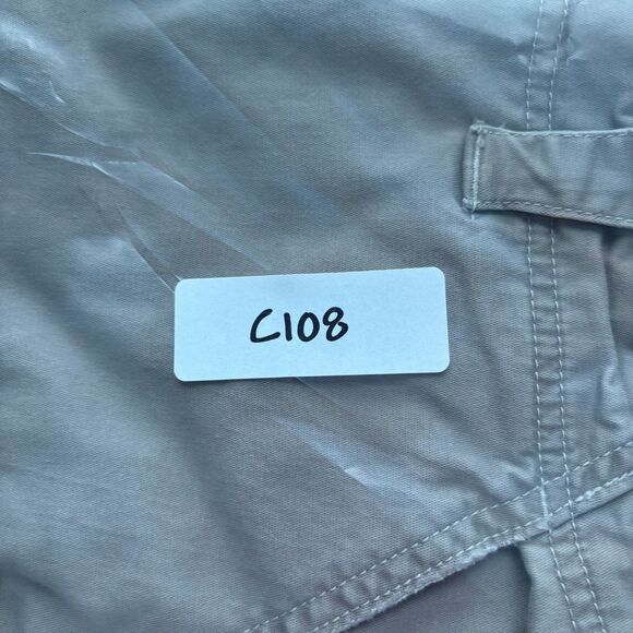 Old Navy Women Pants Chino Khaki Wide Leg Cuffed Y2K Vintage Stretch Sz 16 C108 - Picture 10 of 10